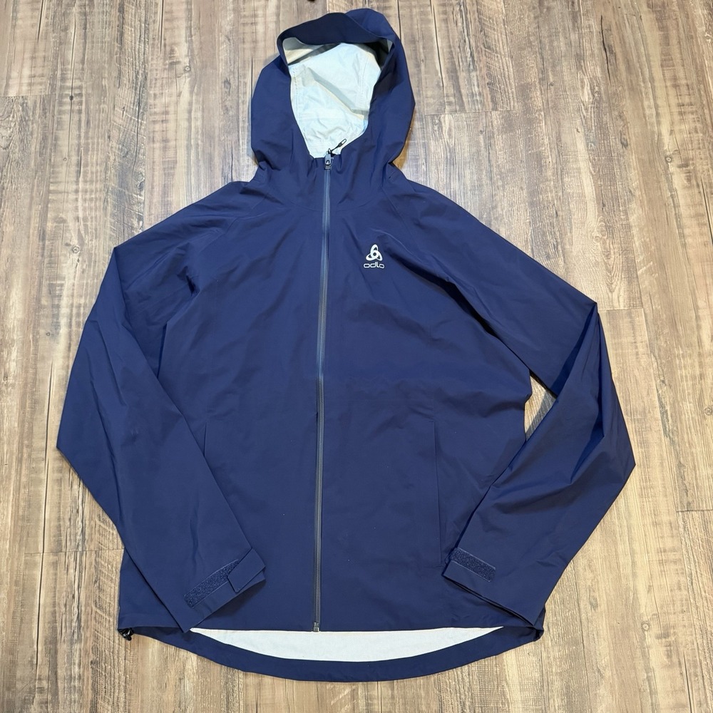 Odlo Ultra Lightweight Waterproof Jacket Size L Womens Logic Packable Hiking